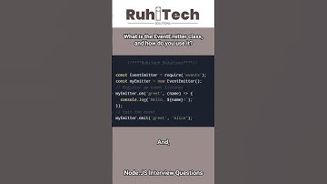 Node JS EventEmitter Class #nodejsinterviewquestions #nodejstutorial #nodejs #job #