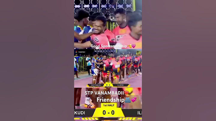 STP VANAMBADII Friendship 🫂💞Good sportsmanship🫡Respect All players☺️#kabaddi #sports #sport