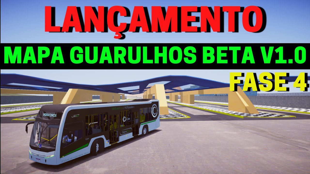 🔴Gameplay Novo Mod Mapa Guarulhos Beta V1.0.0.75 Fase 4, Proton Bus  Simulator