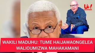 WAKILI MADUHU: TUME HAIJAWAZUNGUMZIA WALIOUMIZWA MAHAKAMANI, WALIOLETWA NA SINGLEND