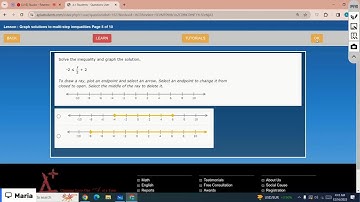 Grade 8 - Math:  Graph solutions to one-step inequalities, Solve two-step inequalities, Solve mul…