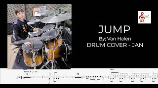 Jump - Van Halen | Drum Cover by; Jan | Drum notation & Lyrics