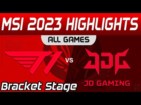 T1 vs JDG Highlights ALL GAMES Bracket Stage Round 4 MSI 2023 T1 vs JD Gaming by Onivia