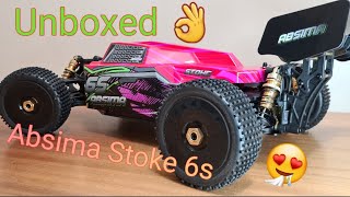 ABSIMA STOKE 6S LEVEL 2.0 RTR 1/8 RC BUGGY UNBOXED!