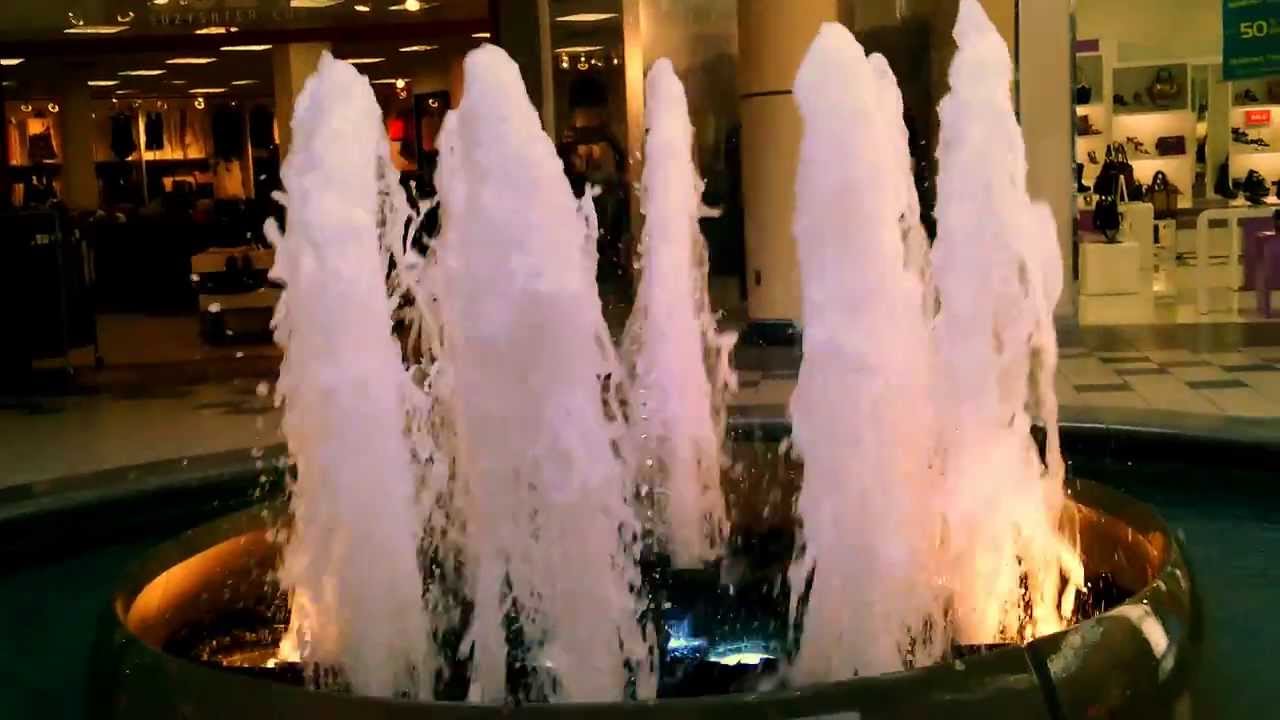 Beautiful water fountain at a mall! ( bottom version) YouTube