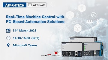 [Advantech Webinar] Real-Time Machine Control with PC-Based Automation Solutions