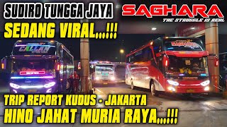 HINO JAHAT MURIA..!!! TRIP REPORT BUS STJ SAGHARA - HINO RASA SCANIA
