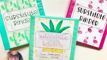 Substitute Binder Tutorial