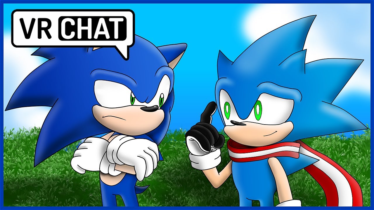 SONIC MEETS SKYLINE SONIC IN VR CHAT