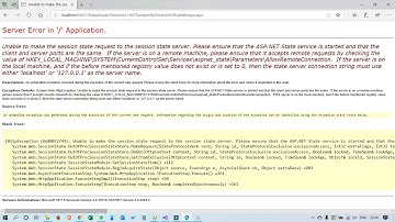 [SOLUTION] How to Enable Session #State in #ASPNET? Unable to make the session state request