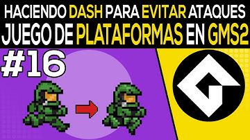 Como Hacer Un Juego De Plataformas En Game Maker Studio 2 [16] - Haciendo Dash Para Evitar Ataques