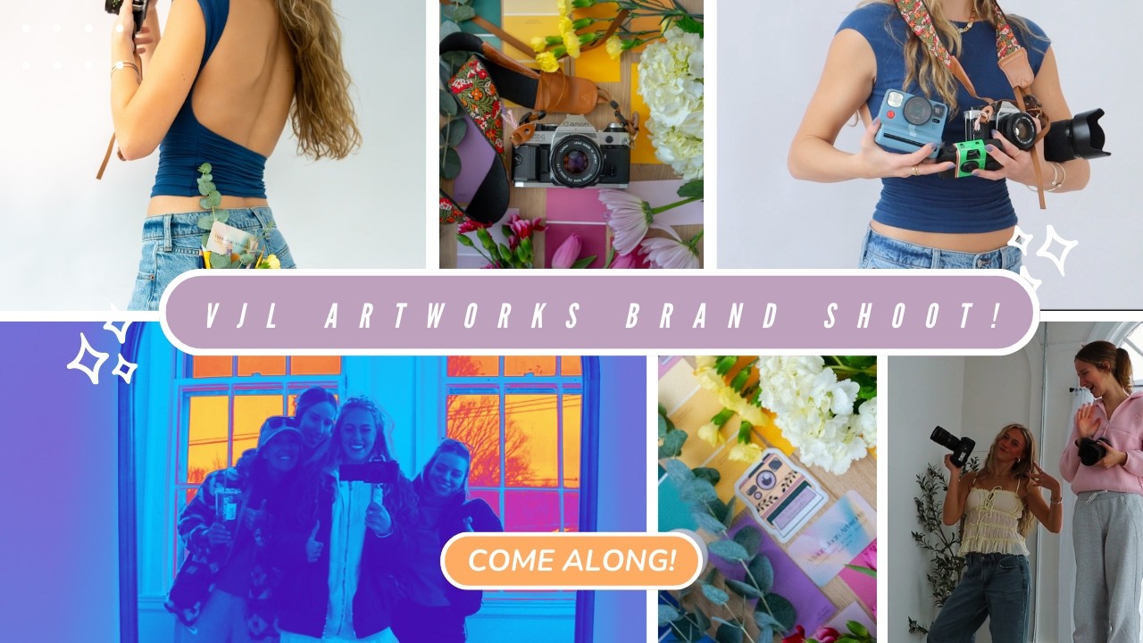 VIVIAN JEAN ARTWORKS BRAND SHOOT!! get ready + chat, time with friends, big things coming!!