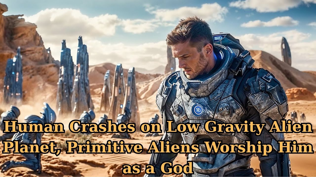Primitive Alien Human Crashes on Low Gravity Alien Planet, Primitive Aliens Worship Him ...
