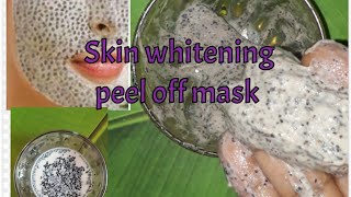 Peel of mask /Sabja seeds  face mask/ Tamil/ skin brightening face pack