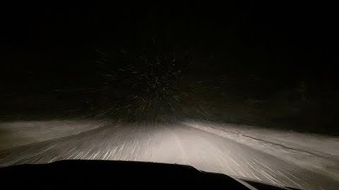 Diode Dynamics SS3 Yellow LED Fog Pod BLIZZARD Test Toyota Tacoma