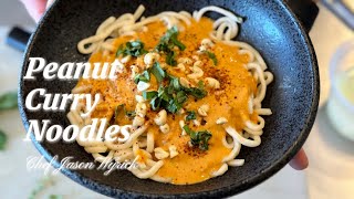 Quick and Easy Vegan Peanut Curry Noodles Recipe