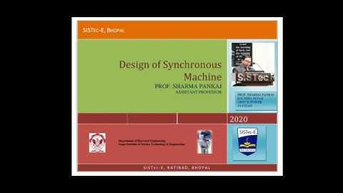 Design of Synchronous machine ,Part-II | Prof. SHARMA PANKAJ | SISTec-E
