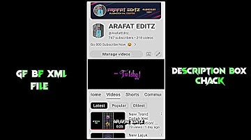 New Trend Chaleya Gf Bf Xml Alight Motion! Gf Bf Xml File#arafateditz #xml