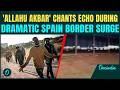Spain's Border Under Pressure SHOCKING VIDEO: Migrants Shout 'Allahu Akbar' During Border Rush