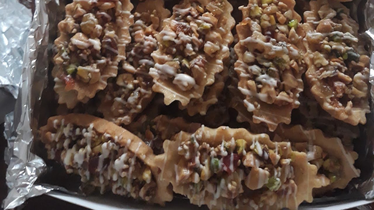 حلوة فليكات/طويسات معمرين بالفواكه الجافة،شكل رائع والمذاق اروع😋يستحقون التجربة👌👍