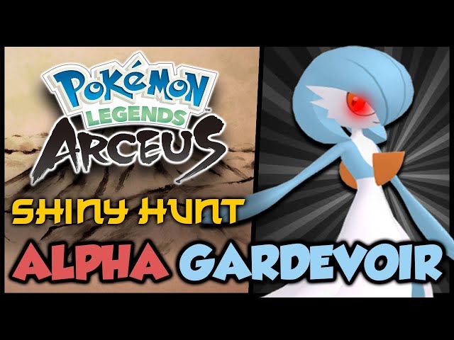 Pokemon Legends Arceus Shiny Alpha Gardevoir Max Effort Levels 6IV