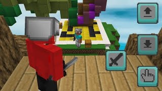 Skywars Gameplay With New Touch Controls | CubeCraft (MCPE)