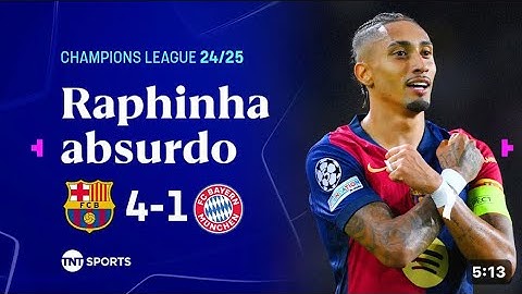 RAPHINHA DESTRÓI O BAYERN, FAZ HAT-TRICK E AINDA TEVE LEI DO EX...