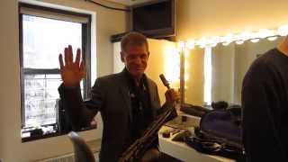 David Sanborn backstage at the Late Show with David Letterman