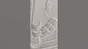 engraving of Radha Krishna on Corian sheet by CNC at Zargar Brothers.