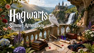 Where Summer Waterfalls Echo Beneath Hogwarts 🦉💧 Gentle Magical Music