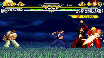 Mugen Ryu & Ken vs Kyo & Iori stage outback