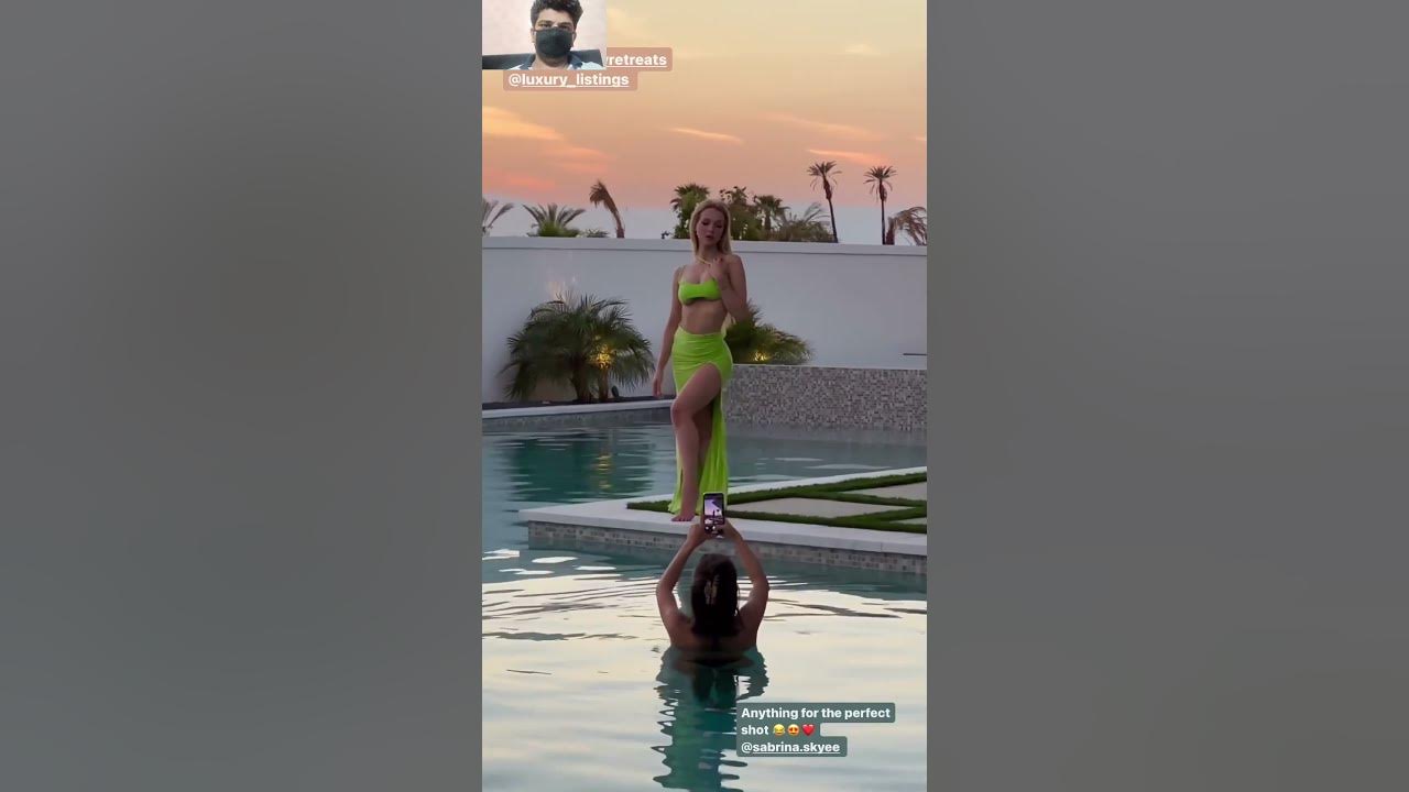 Dan bilzerian girls photoshoot in pool - YouTube