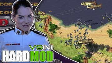 Red Alert 2 -  Constant bombardment from Brutal Computer  - Extra Brutal Ai Mod