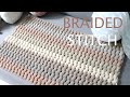 코바늘 미니 매트, 러그, 방석 뜨기 Crochet braided stitch and puff stitch for beginners