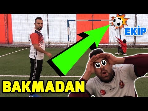 BAKMADAN DİREK VURMA! | EKİPLE ÜST DİREK (CROSSBAR) CHALLENGE