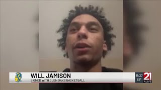 Homestead's Will Jamison Signs with Glen Oaks Basketball