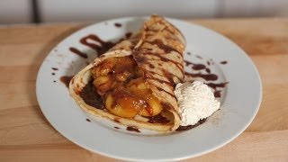 Caramelized Banana Crepe Recipe 