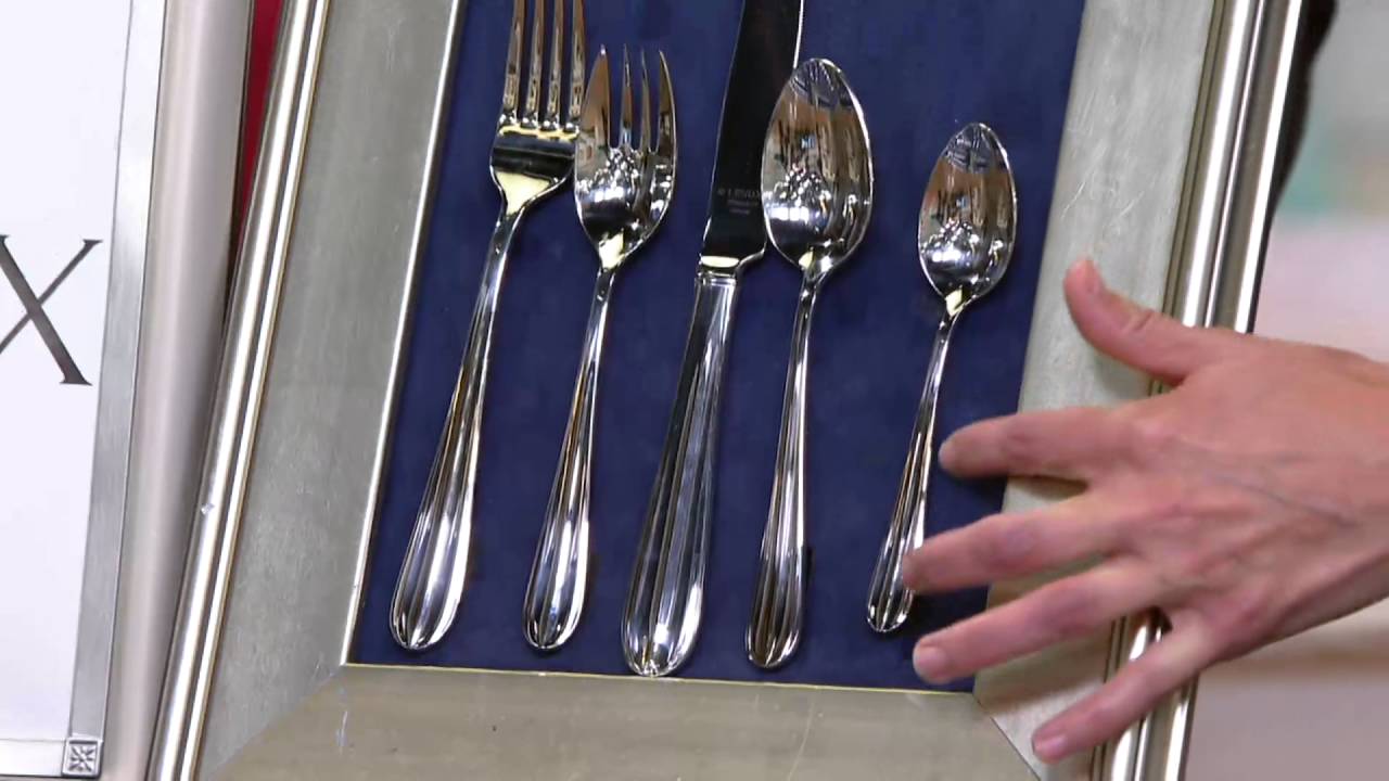 Lenox 18/10 Stainless Steel 74pc. Service for 12 Flatware Set on QVC