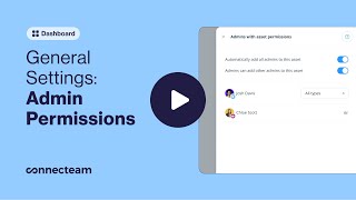 Connecteam | General | General Settings Admin Permissions