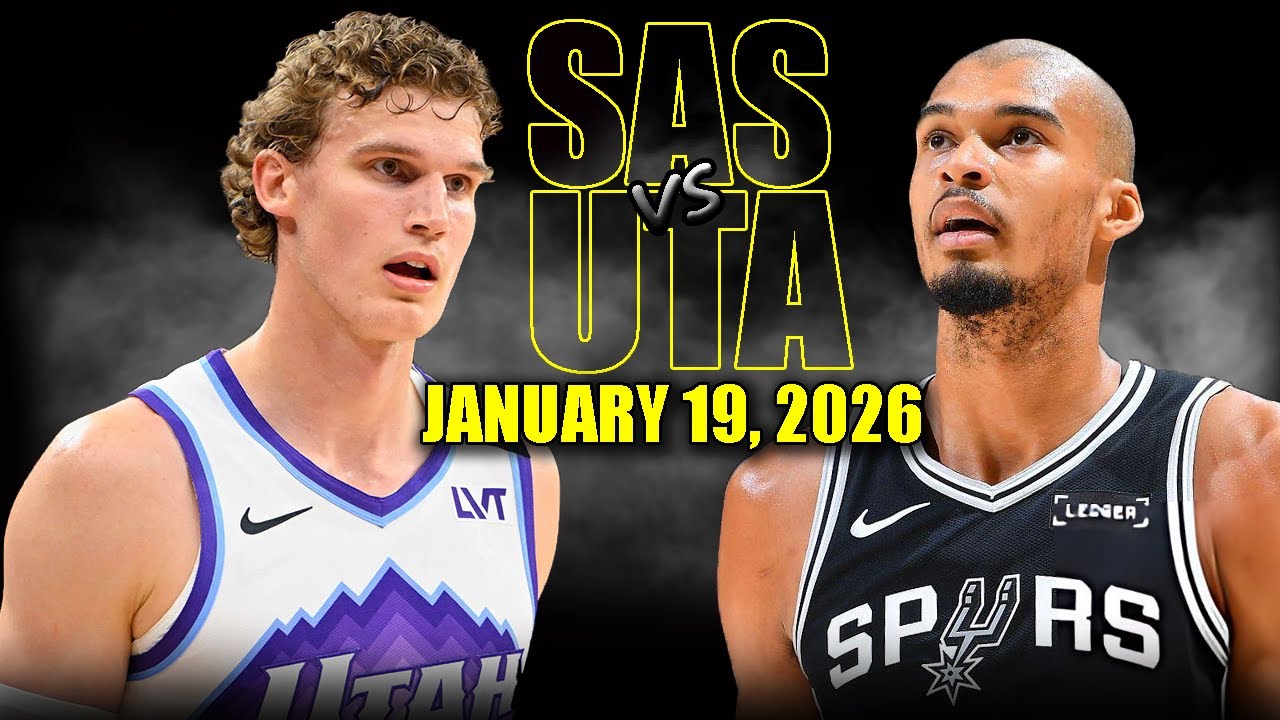 San Antonio Spurs vs Utah Jazz Full Game Highlights – January 19, 2026 | NBA Season