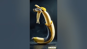 Snake + Banana = Nature’s Weirdest Combo! 🍌🐍 #shorts #ai #snake #banana