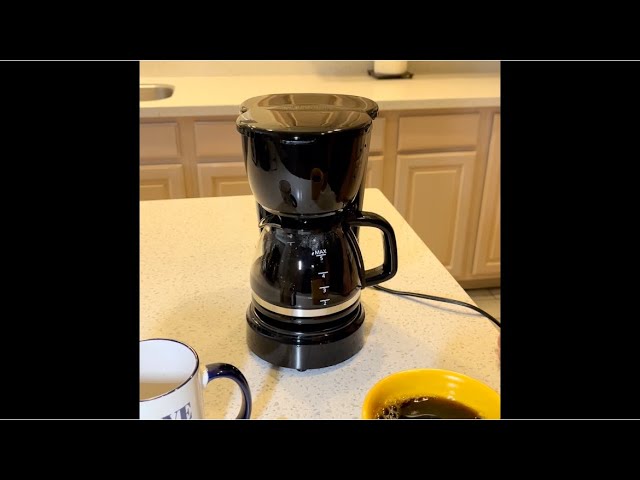 Mainstays 5 Cup Black Coffee Maker with Removable Filter Basket  Camping coffee  maker, Single serve coffee makers, 1 cup coffee maker