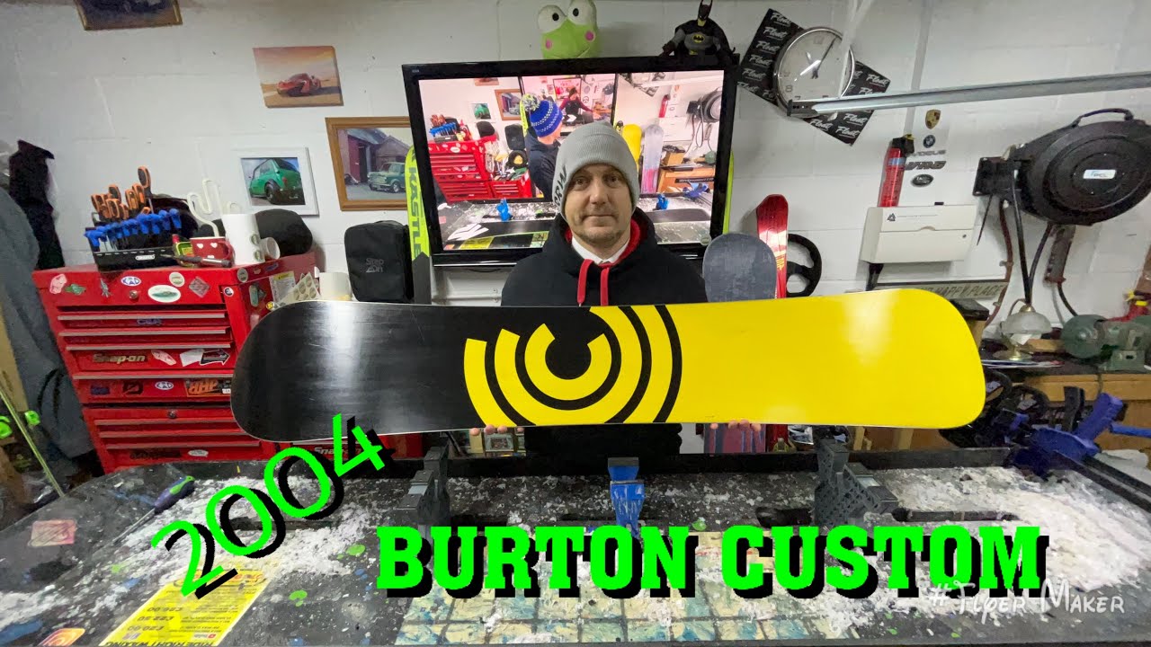 Old school 2004 burton custom - YouTube