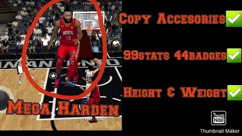 [NBA 2K20] How to Copy Accesories|99stats|Height&Weight