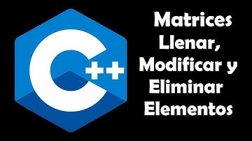 06 - matrices  - C++ - llenar, modificar, eliminar elementos en una matriz