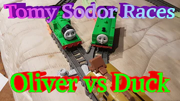 Tomy Sodor Races: Oliver vs Duck S2 Round 1, Race 3!