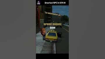 Smartest NPC in GTA III #gta3 #gta #ps5 #game #grandtheftauto #funny #meme