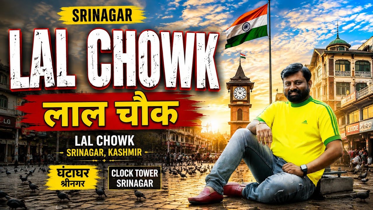 Lal Chowk Srinagar 2026 🇮🇳 | लाल चौक श्रीनगर | Ghanta Ghar Clock Tower | Kashmir Vlog