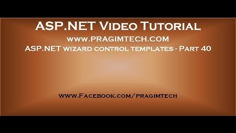 Asp.net wizard control templates   Part 40