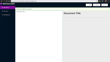 Markdown Editor Demo (ReacJS)
